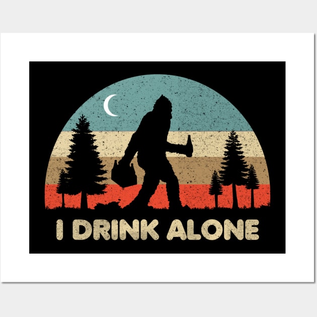 Drink alone Wall Art by Eoli Studio